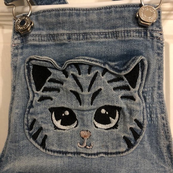 Super cute wild cat denim overalls! ✷BUY 2 GET 1 FREE✷ - Picture 2 of 7